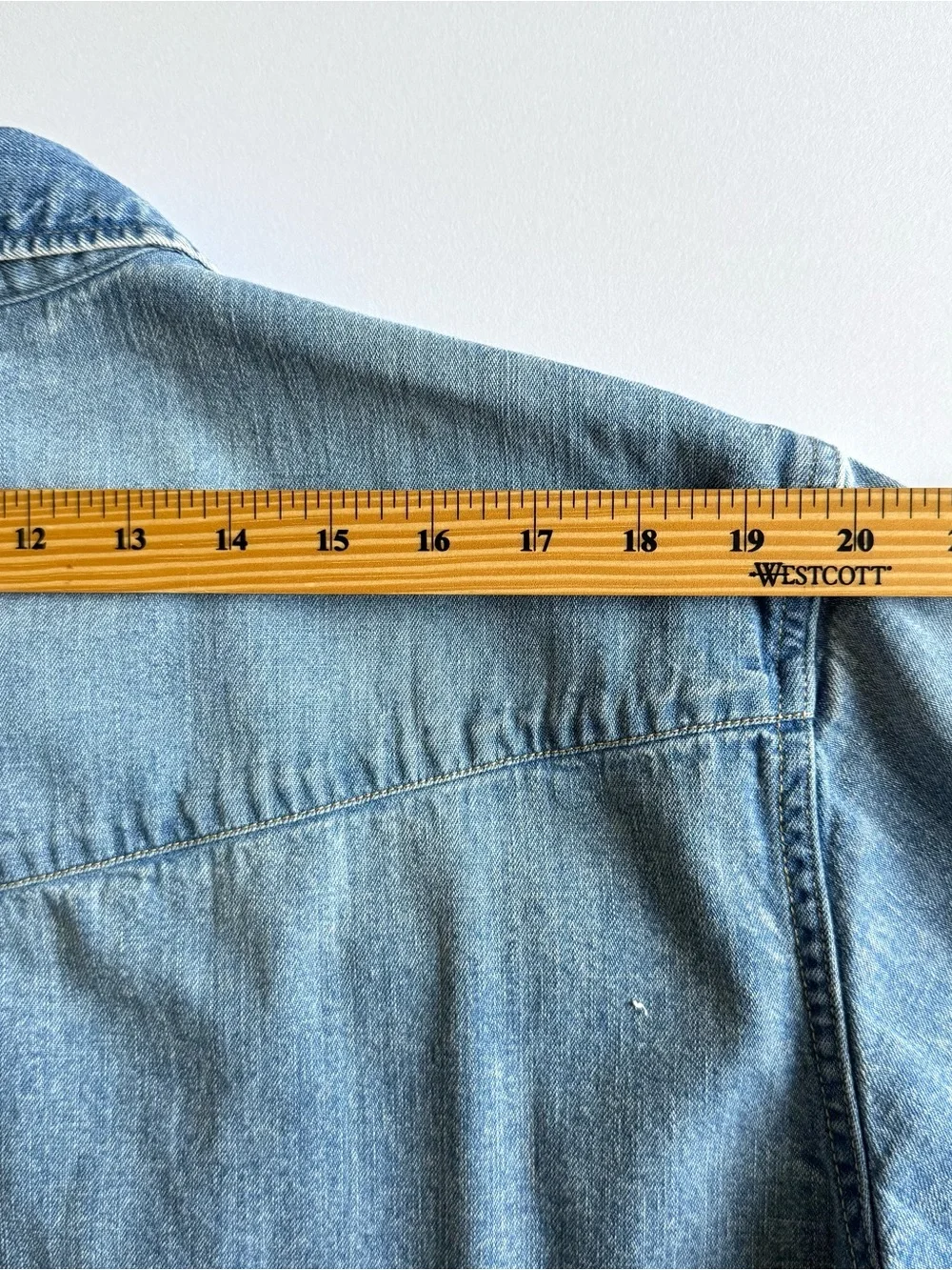 Levi's Light Blue Denim Button-Down Western Shirt - Men's
